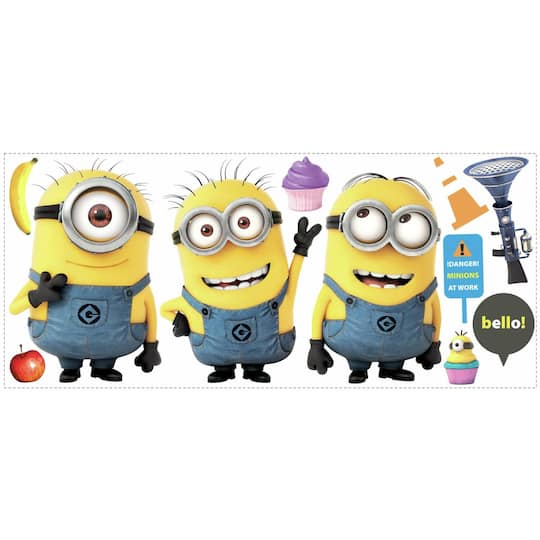 RoomMates Despicable Me 2 Minions Peel & Stick Giant Wall Decals | 12" x 48.5" | Michaels®